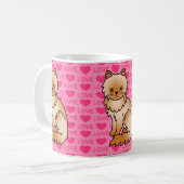 Mug Chat Persan Rouge Amour (Devant gauche)
