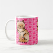Mug Chat Persan Rouge Amour (Gauche)