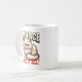 Mug Chat Persan Sarcastique Mon Visage En Dit Long (Devant gauche)