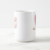 Mug Chat Perse Aquarelle Kitty Coeur rose (Centre)
