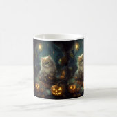 Mug Chat perse d'Halloween avec effroi Citrouille (Centre)