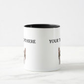 Mug Chat personnalisé Nom visage Animaux de compagnie  (Centre)