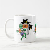 Mug Chat peureux Halloween (Gauche)