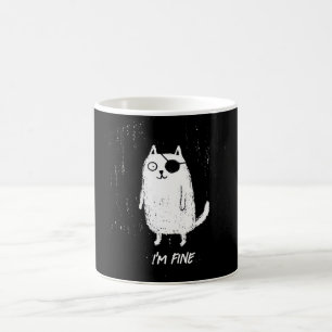 Mug Chat Pirate – Art Minimal et Drôle de Chat