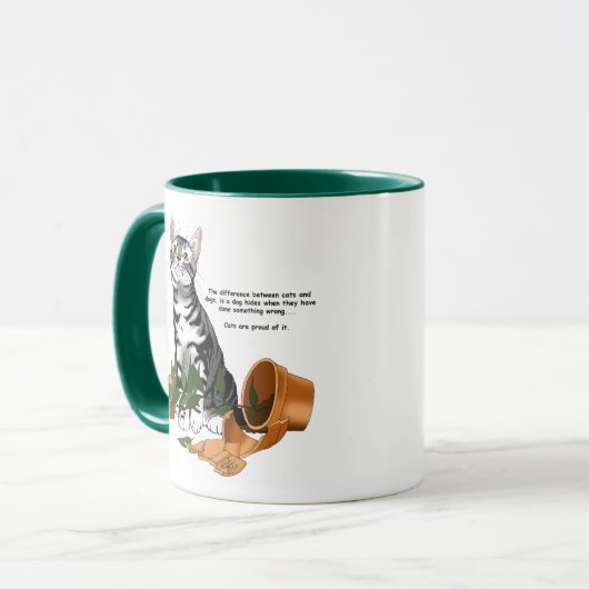 Mug Chat plante (Devant gauche)