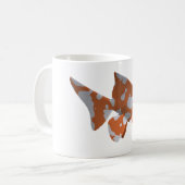 Mug Chat-Poisson Tacheté Orange-Blanc (Devant gauche)