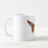 Mug Chat-Poisson Tacheté Orange-Blanc (Gauche)