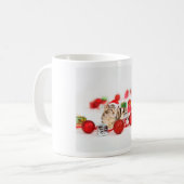 Mug Chat portant le chapeau rouge du Père Noël (Devant gauche)