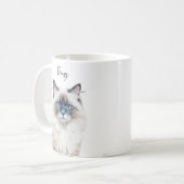 Mug Chat poupée en cercueil sur mesure Meilleur maman (Devant gauche)