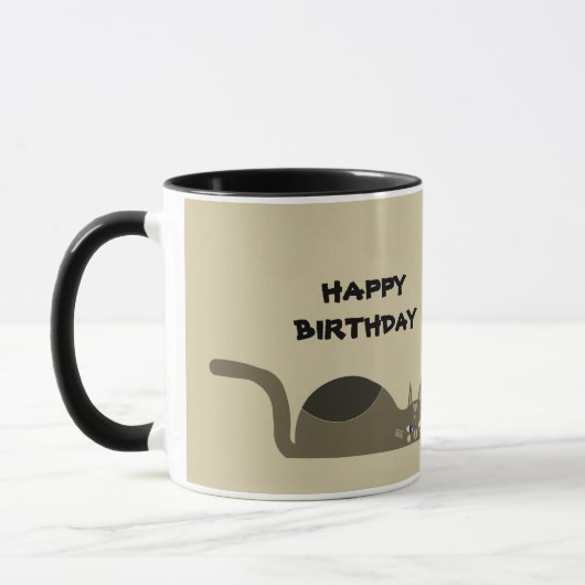 MUG CHAT POUR ANNIVERSAIRE (Gauche)