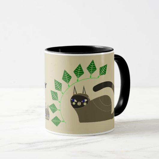 MUG CHAT POUR ANNIVERSAIRE (Devant droit)