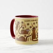 MUG CHAT POUR ANNIVERSAIRE (Devant gauche)