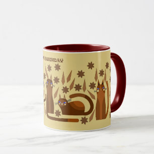 MUG CHAT POUR ANNIVERSAIRE