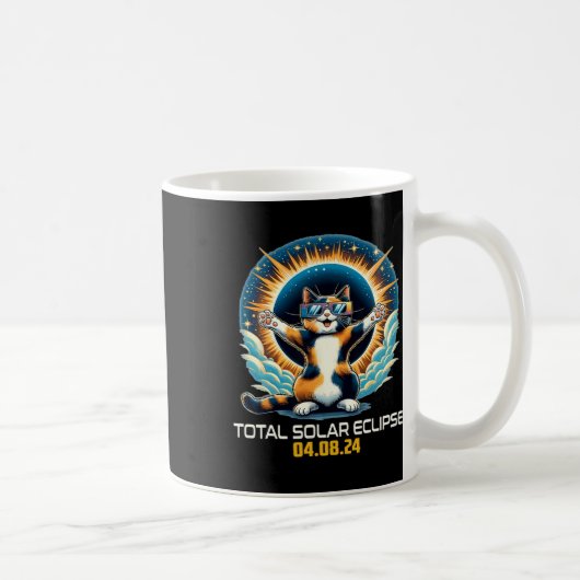 Mug Chat Prendre Selfie Solaire Eclipse Solaire Eclips (Droite)