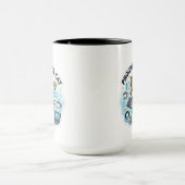 Mug Chat programmeur mignon autocollant vinyle de coda (Centre)