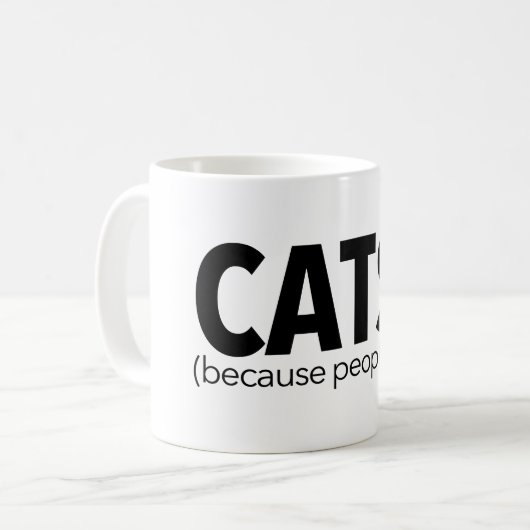 Mug Chat puisque les gens sucent (Devant gauche)