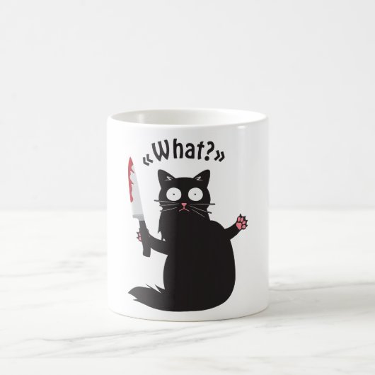 Mug Chat Quel Amusant Chat Noir Chemise Amusant Chat M (Centre)