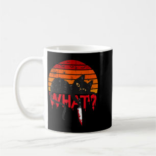 Mug Chat Quel_ Chat Noir Meurtrier Avec Couteau Hallow