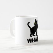 Mug Chat Quelle Chemise Meurtre Chat Noir Avec Couteau (Devant gauche)