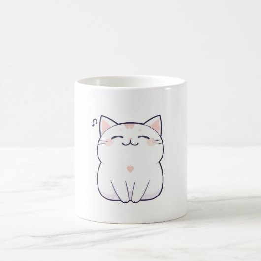 Mug Chat qui chante avec une note de musique Design Ka (Centre)