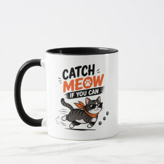 Mug Chat qui court drôle