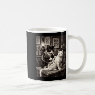 Mug Chat qui fume Tatouage Vintage Kitty Encre Artiste