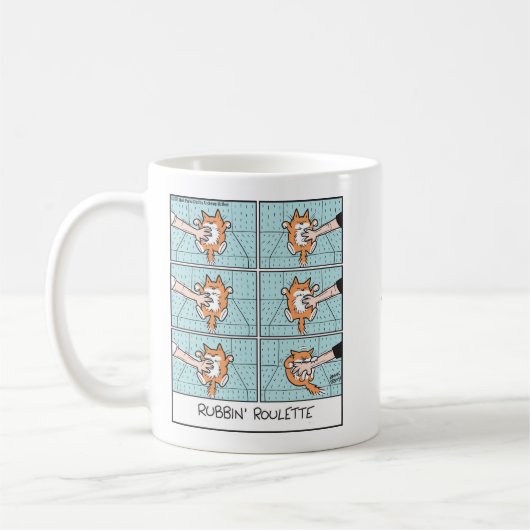 Mug Chat qui se frotte à la roulette (Gauche)