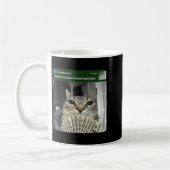 Mug Chat qui sonne avec mème de mouvement (Gauche)