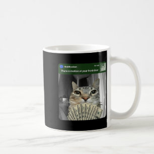 Mug Chat qui sonne avec mème de mouvement