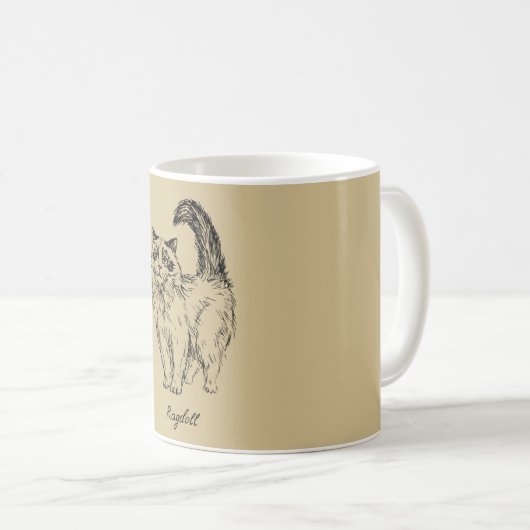 Mug Chat Ragdoll (Devant droit)