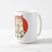 Mug Chat Ramen Chanceux (Devant droit)