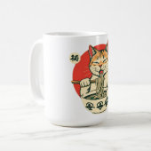 Mug Chat Ramen Chanceux (Devant gauche)