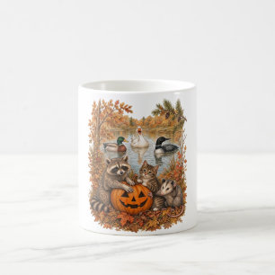 Mug Chat Raton Canard Colvert Plongeon Huard Automne V