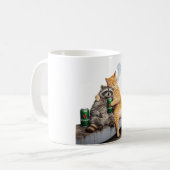Mug Chat Raton laveur Fumant Cigarette | Boisson Mémé  (Devant gauche)
