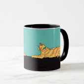 Mug Chat rayé au gingembre (Devant droit)