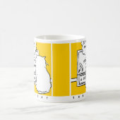 Mug Chat regarder des fléchettes à la télévision. Lect (Centre)