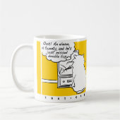 Mug Chat regarder des fléchettes à la télévision. Lect (Gauche)