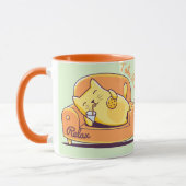 Mug Chat relaxant (Gauche)
