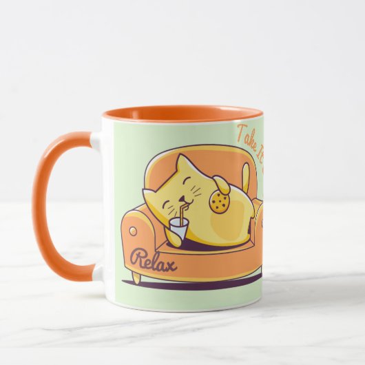 Mug Chat relaxant (Gauche)