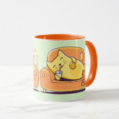 Mug Chat relaxant (Devant droit)
