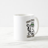 Mug Chat Restez Positif (Devant droit)