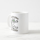 Mug Chat Restez Positif (Devant gauche)