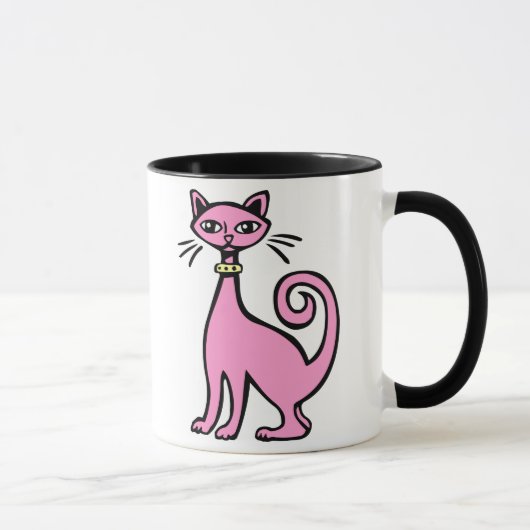 Mug Chat rétro - Customisé (Droite)