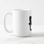 Mug Chat romantique étreignant le coeur mignon rouge (Gauche)