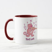 Mug Chat rose avec Violon (Gauche)