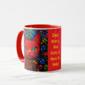Mug Chat Rouge (Devant gauche)
