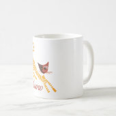Mug Chat rouge drôle (Devant droit)
