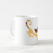 Mug Chat rouge drôle (Devant gauche)