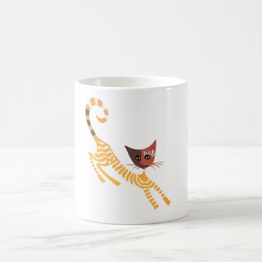 Mug Chat rouge drôle (Centre)