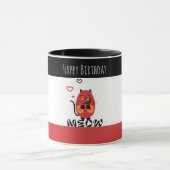 Mug Chat rouge mignon (Centre)